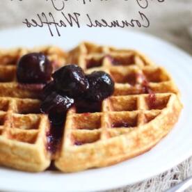 Waffle di Sorgo, Miele e Farina di Mais