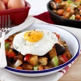 Patate per la colazione con mela