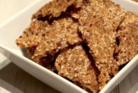 Seeded Quinoa Brown Rice Crackers