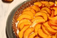 Sweet Peach & Honey Ricotta Tart with Toasted Almond Crust