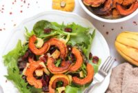 Plant Powered Roasted Delicata Squash Salad