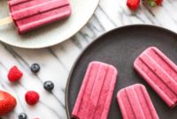 Refreshing Berry Yogurt Pops Vegan Gluten Free