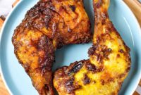 Crispy Gluten Free Dairy Free Air Fryer Chicken Quarters