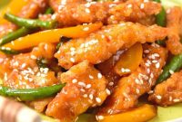 Panda Express Style Gluten Free Dairy Free Honey Sesame Chicken