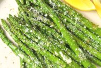 Vegan Gluten Free Air Fryer Asparagus Parmesan