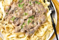 Creamy Gluten and Dairy Free Beef Stroganoff