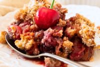 Simple Vegan Gluten Free Cherry Crumble