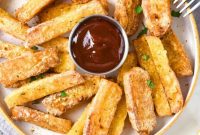 Golden Air-Fried Halloumi Sticks Gluten Free