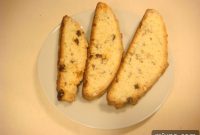 Zesty Lemon Almond Raisin Biscotti