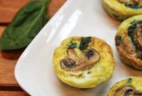 Spinach Mushroom Quiche Bites