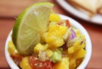 Fresh Mango Avocado Salsa and Crispy Homemade Tortilla Chips