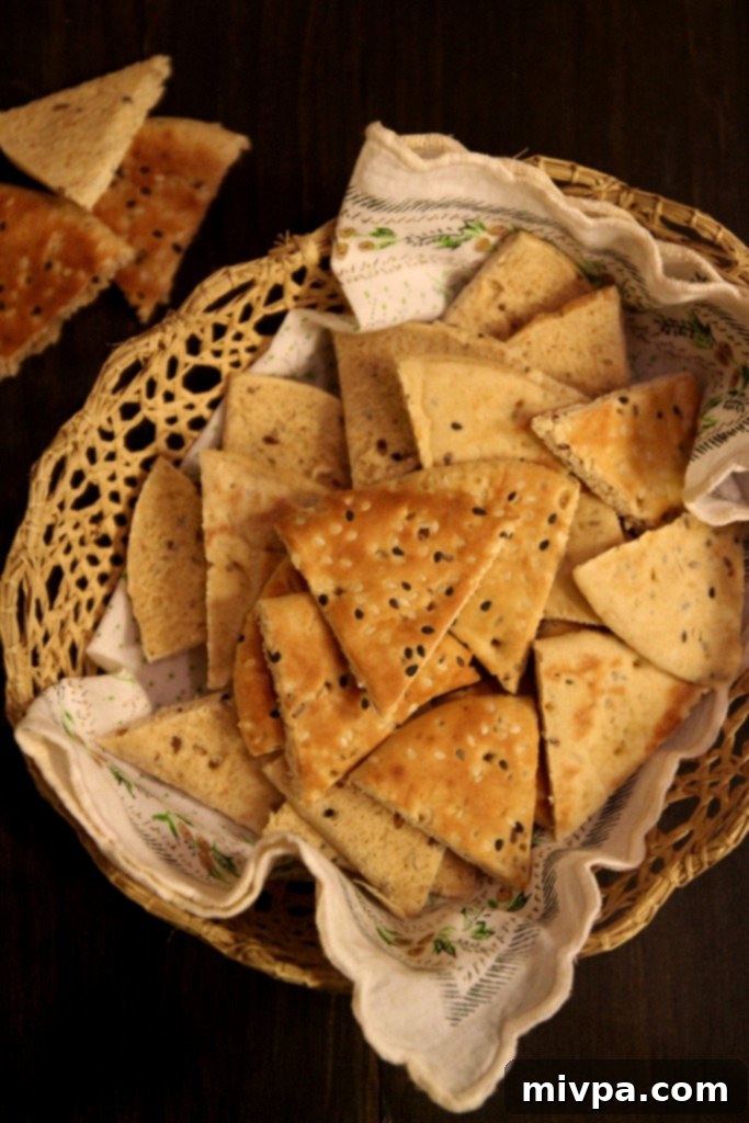 Roasted Red Pepper Dip with Pita Toasts - Easy Holiday Appetizer