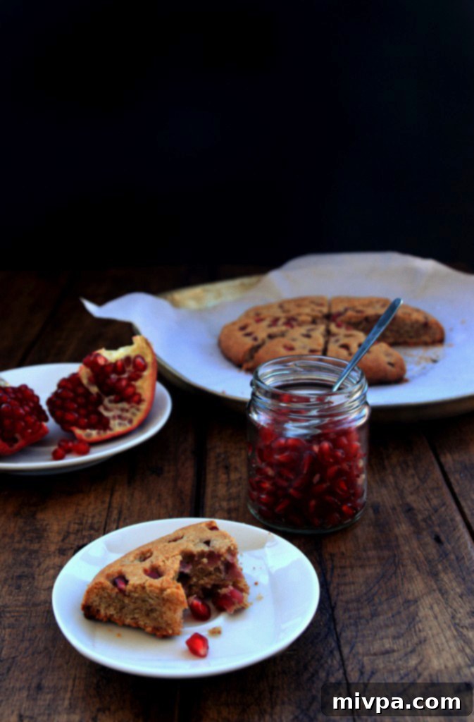 Grain-free Pomegranate Coconut Scones