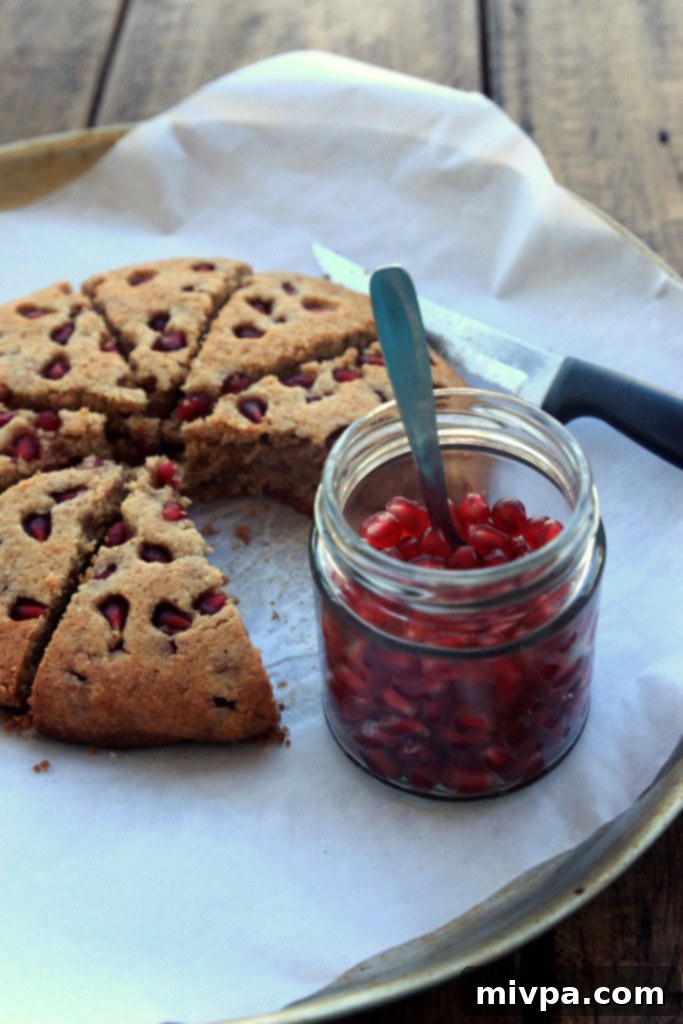 Grain-free Pomegranate Coconut Scones
