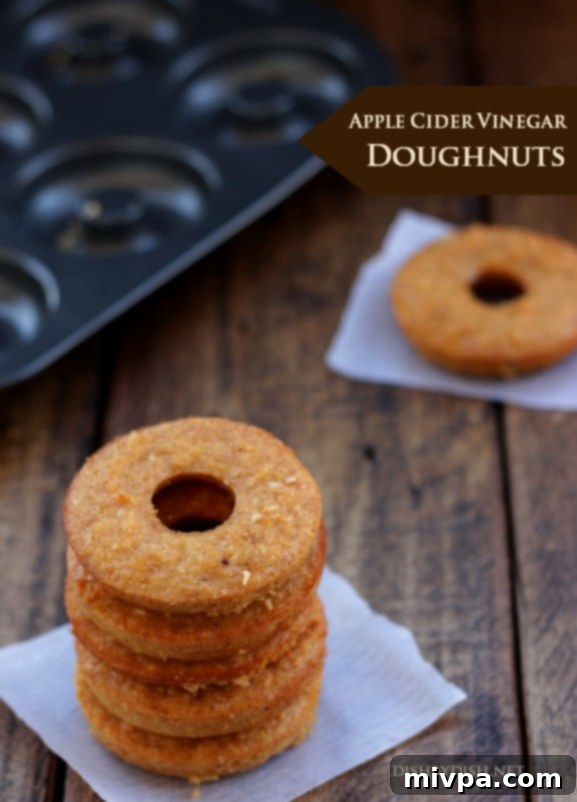 Delicious Grain-free Apple Cider Vinegar Doughnuts, perfect for a healthy treat