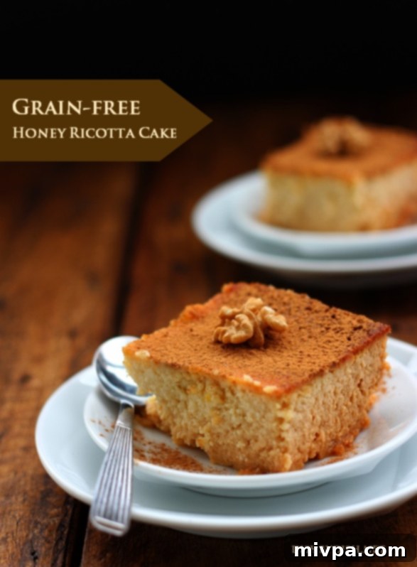 Grain-free Honey Ricotta Cake