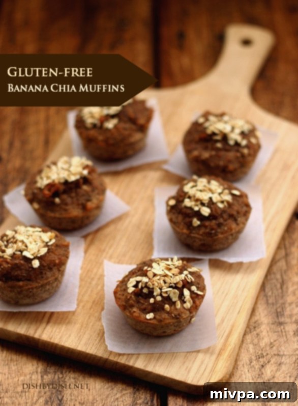 Gluten-free Banana Chia Muffins