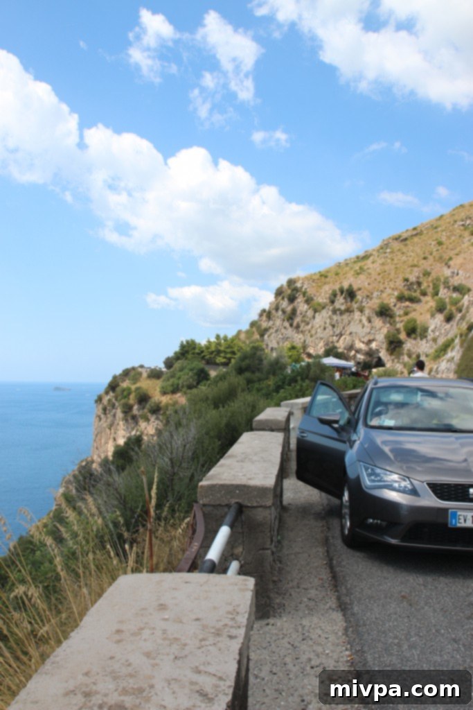 Driving along the Amalfi Coast