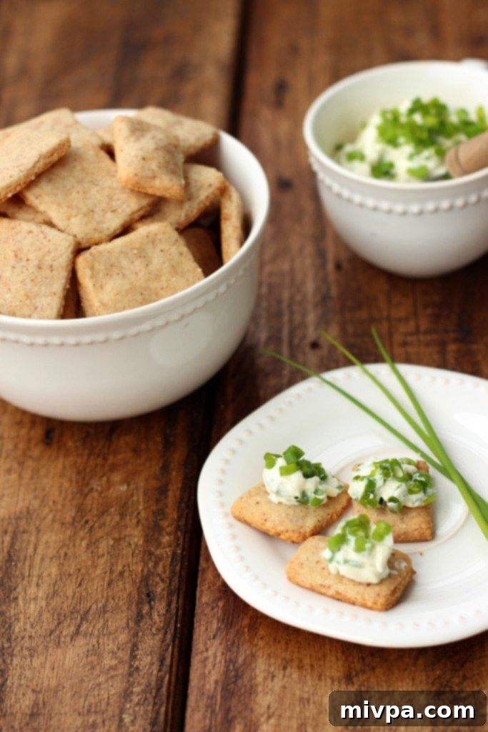 Another view of the golden Grain-free Cheese Crackers