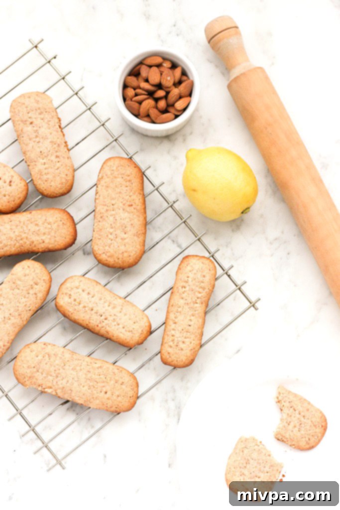 almond flour shortbread cookies cooling on wire rack.