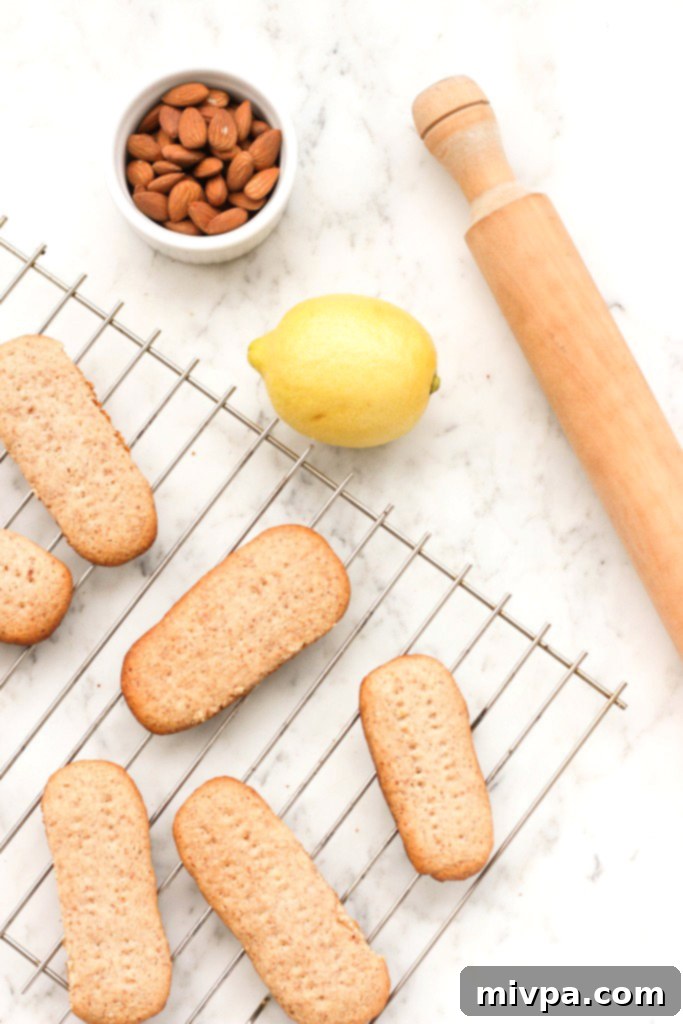 Top down view of almond flour shortbread cookies on cooling rack.