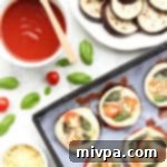 Mini Caprese Eggplant Pizzas