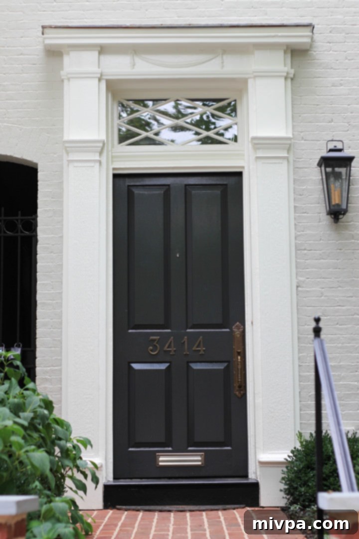 Quiet street in Georgetown, showcasing residential charm