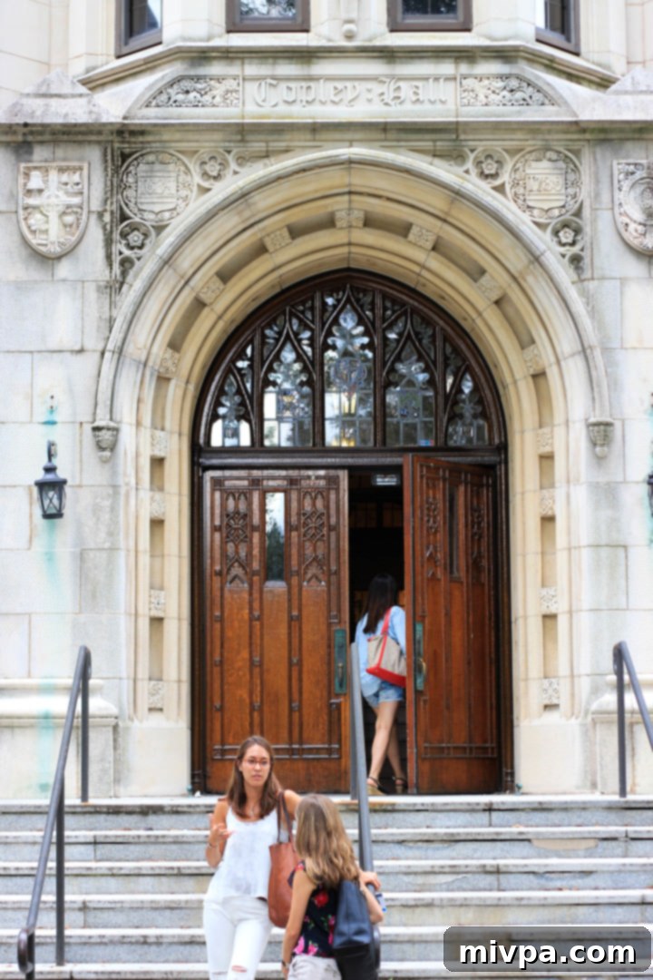Georgetown University building with gothic-inspired design