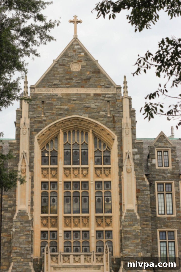 Scenic view of Georgetown University campus