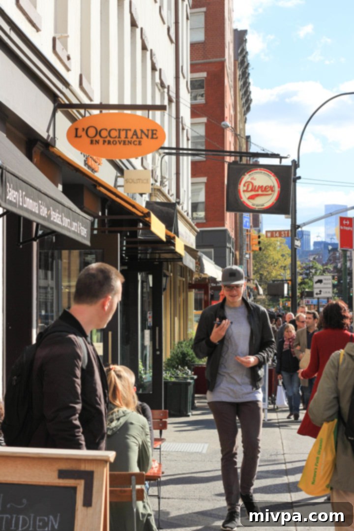 Charming West Village Street with Brownstones