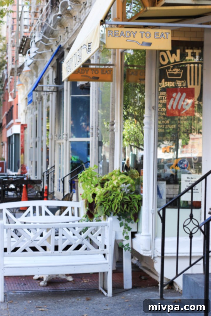 A bustling New York City Street Vendor