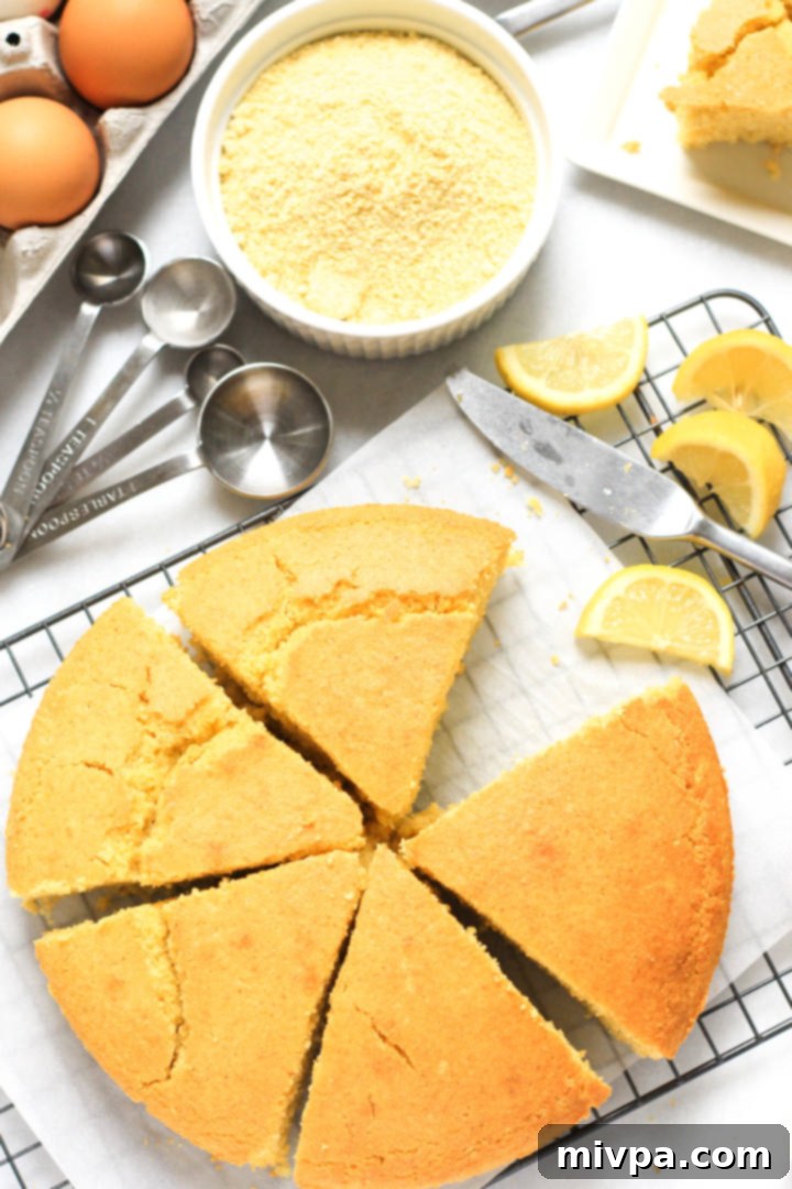 Gluten-free Lemon Cornmeal Cake