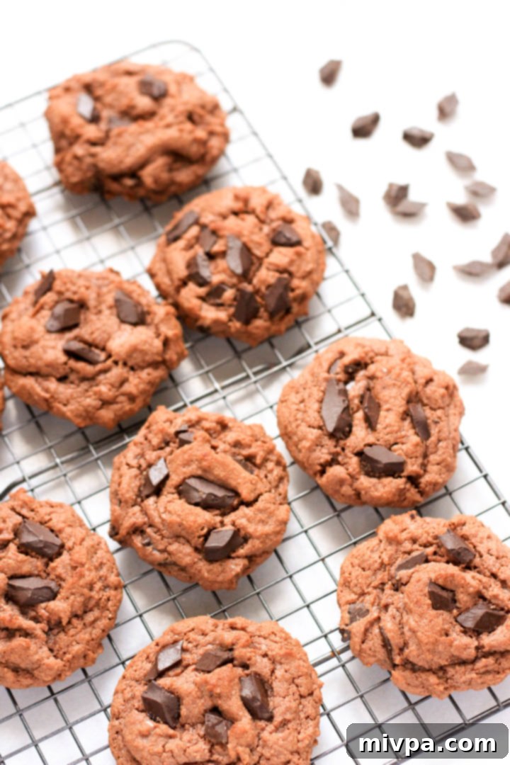 Grain-free Double Chocolate Almond Coconut Cookies