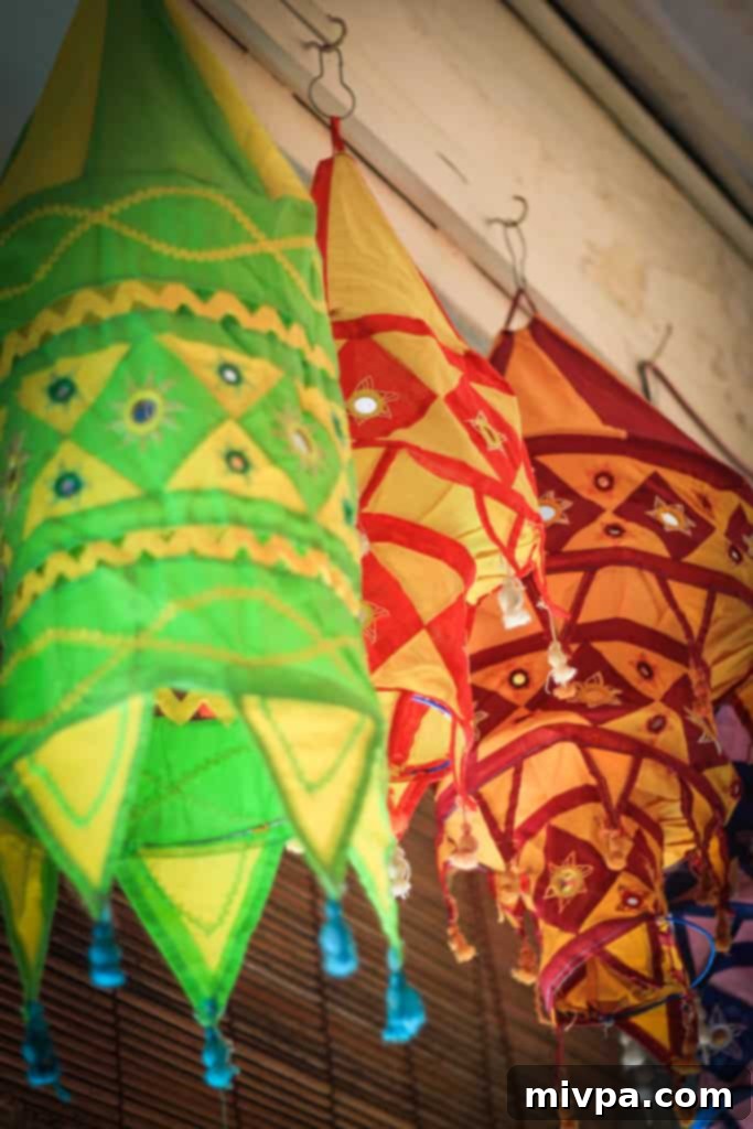 Little India - Colorful fabrics on display