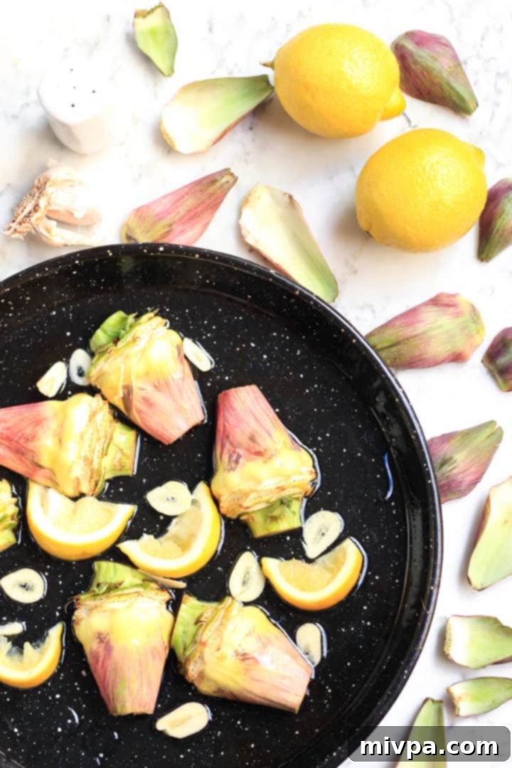 Roasted Artichokes with Garlic