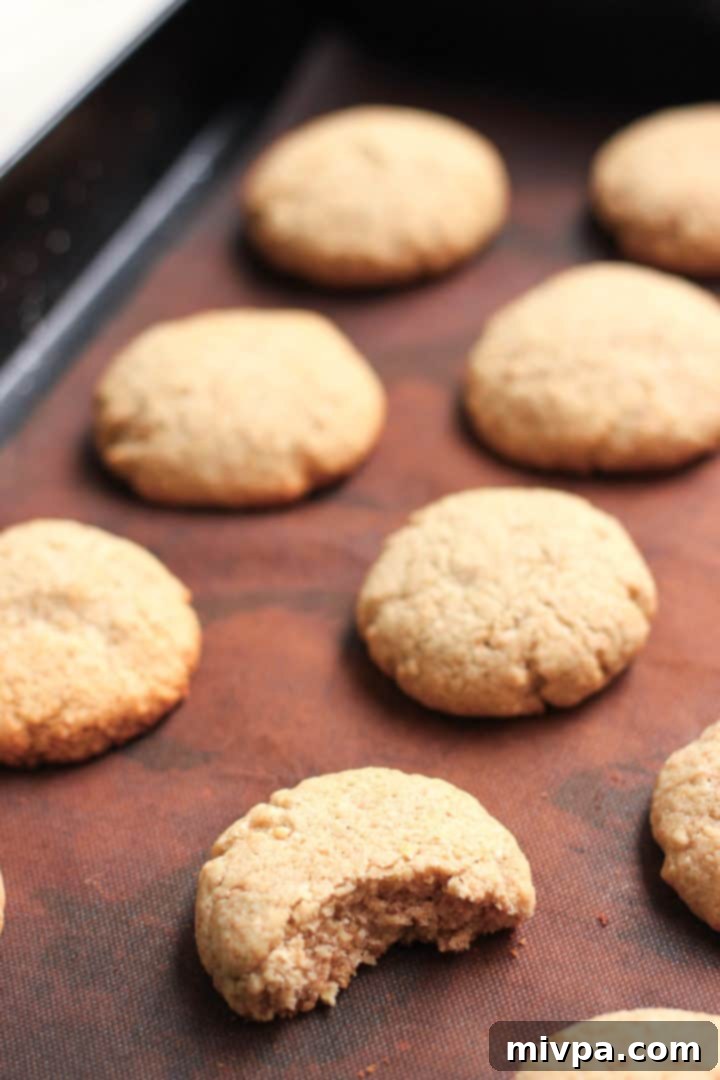 Easy Buckwheat Cookies (Gluten-Free, Dairy-Free) Gluten-free buckwheat cookies on a cookie sheet.