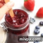 Simple Mixed Berry Jam Gluten Free Vegan 2 Mixed Berry Chia Seed Jam