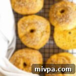 A small image of a gluten-free pumpkin bagel.