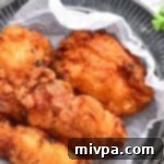 Gluten-Free and Dairy-Free Fried Chicken 2 A plate of gluten-free fried chicken.