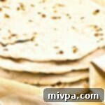 Fluffy Gluten-Free Vegan Pita Bread 2 A stack of gluten-free vegan pita bread
