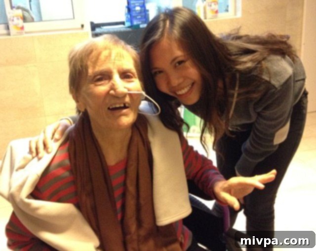 The author with Trini at a rehabilitation center, reflecting on their bond