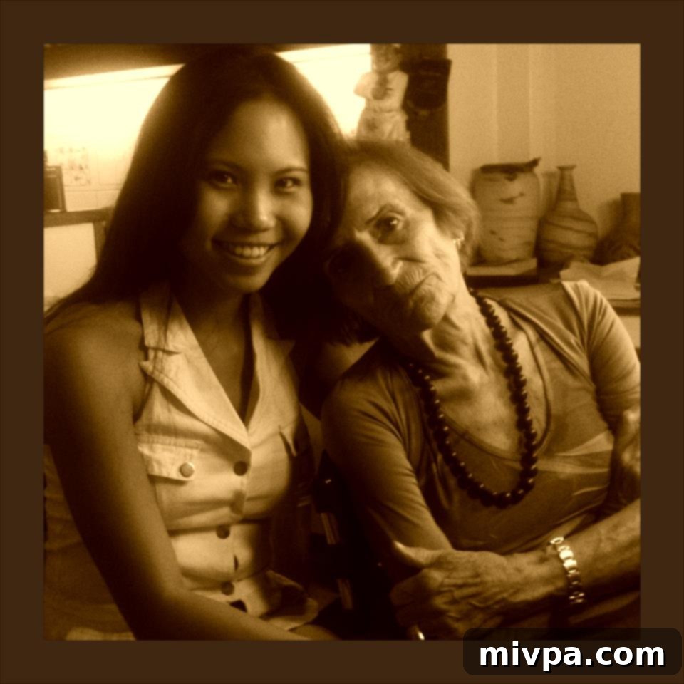A heartfelt photo of Feli and Trini, showing their close bond