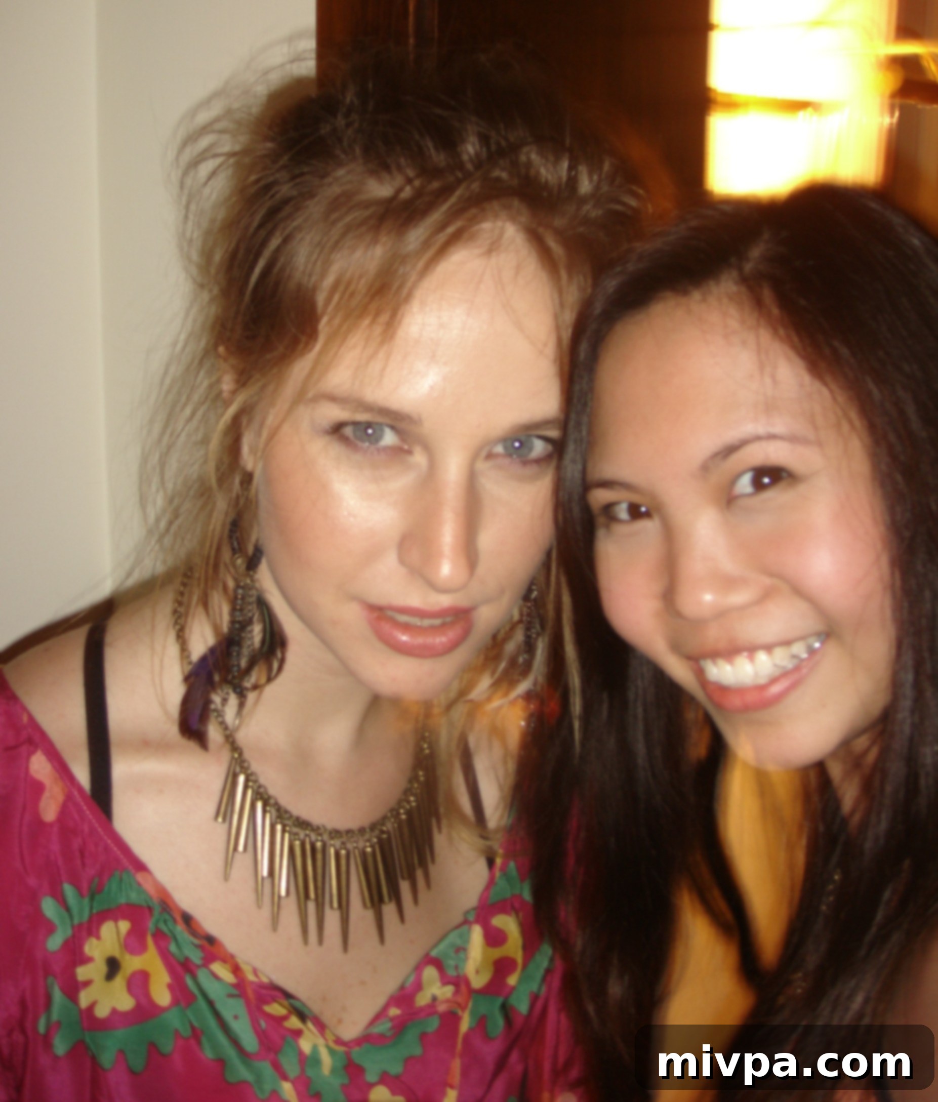 DSC06206 Author posing with Luisa, a friend, at a lively birthday party