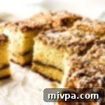 Simply Perfect Gluten-Free Crumb Cake 2 Gluten-free crumb cake on parchment paper