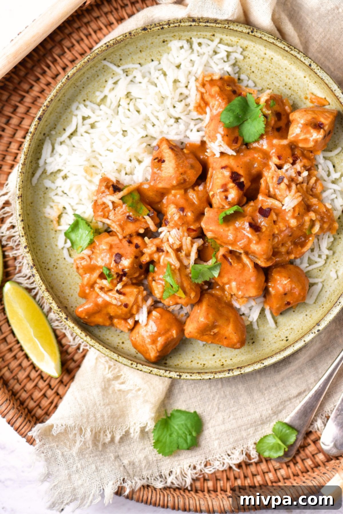 Gluten-free dairy-free chicken curry and rice.