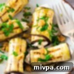 Simple Gluten-Free Eggplant Roll-Ups 2 A plate of eggplant roll ups