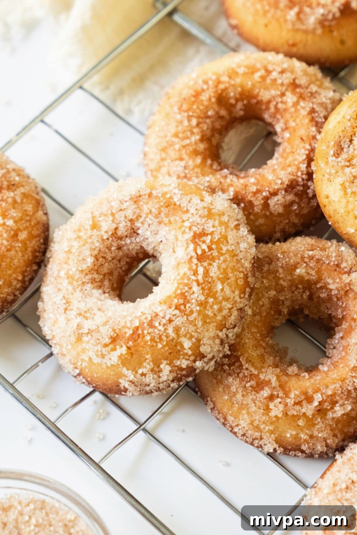 Top down view of gf cider donuts