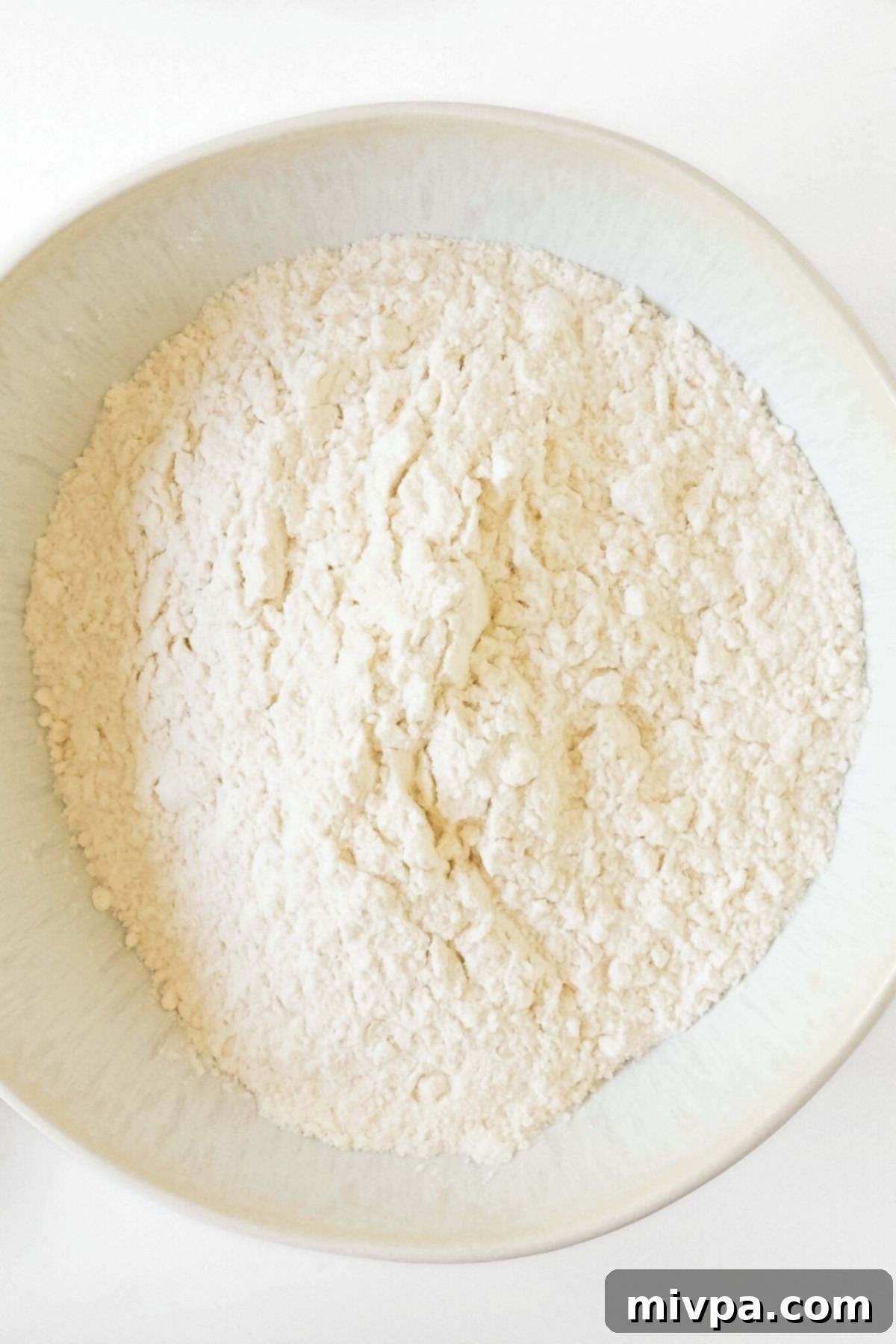 A bowl of flour mixture