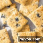 Delicious Gluten Dairy Free Almond Flour Crackers 2 Up close view of almond flour crackers