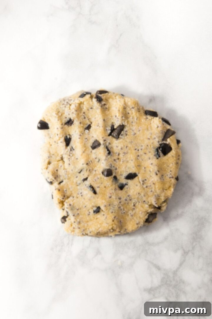 Gluten-Free Vegan Almond Crackers Cracker dough on parchment
